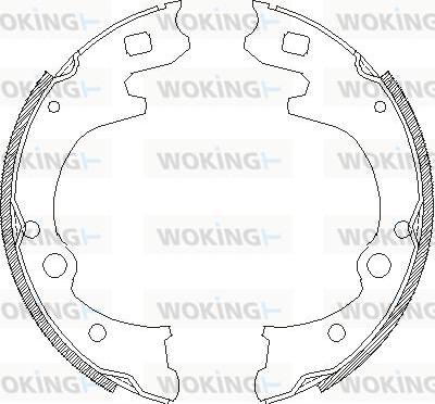 Woking Z4150.00 - Brake Shoe, Drum brakes autospares.lv