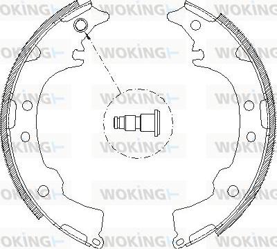 Woking Z4115.00 - Brake Shoe, Drum brakes autospares.lv