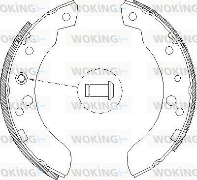 Woking Z4111.00 - Brake Shoe, Drum brakes autospares.lv