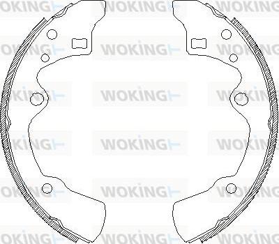 Woking Z4183.00 - Brake Shoe, Drum brakes autospares.lv