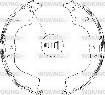 Woking Z4134.00 - Brake Shoe, Drum brakes autospares.lv