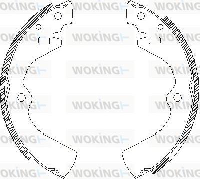 Woking Z4127.00 - Brake Shoe, Drum brakes autospares.lv