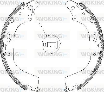 Woking Z4172.00 - Brake Shoe, Drum brakes autospares.lv