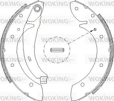 Woking Z4396.02 - Brake Shoe, Drum brakes autospares.lv