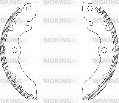Woking Z4392.00 - Brake Shoe, Drum brakes autospares.lv