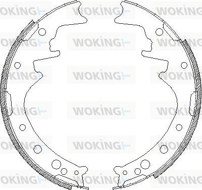 Woking Z4342.00 - Brake Shoe, Drum brakes autospares.lv