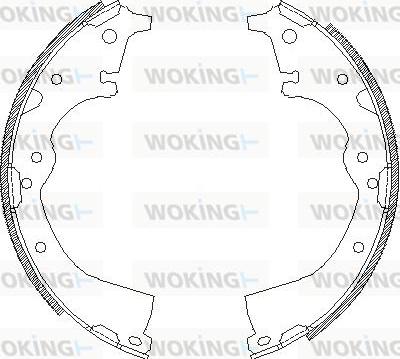 Woking Z4360.00 - Brake Shoe, Drum brakes autospares.lv