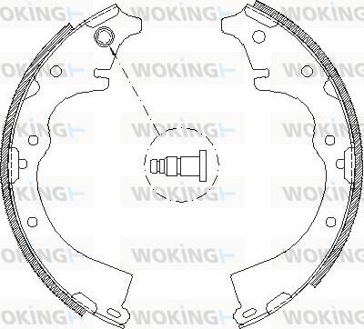 Woking Z4360.01 - Brake Shoe, Drum brakes autospares.lv