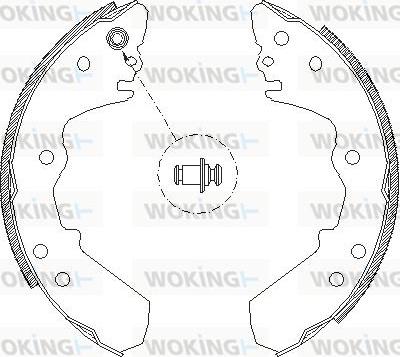 Woking Z4316.00 - Brake Shoe, Drum brakes autospares.lv