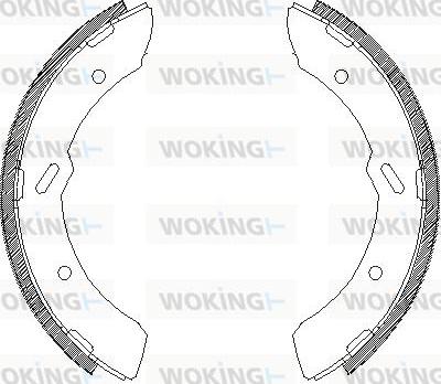 Woking Z4313.00 - Brake Shoe, Drum brakes autospares.lv