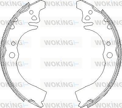 Woking Z4389.00 - Brake Shoe, Drum brakes autospares.lv