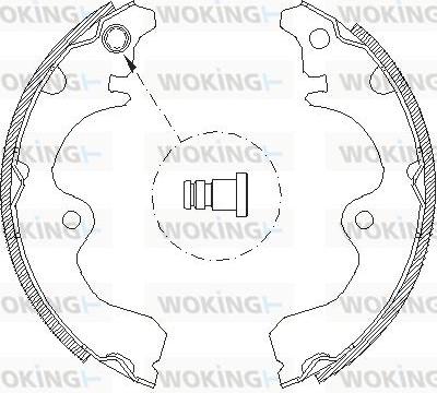 Woking Z4334.01 - Brake Shoe, Drum brakes autospares.lv