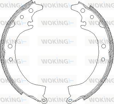 Woking Z4336.00 - Brake Shoe, Drum brakes autospares.lv