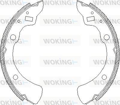 Woking Z4330.00 - Brake Shoe, Drum brakes autospares.lv