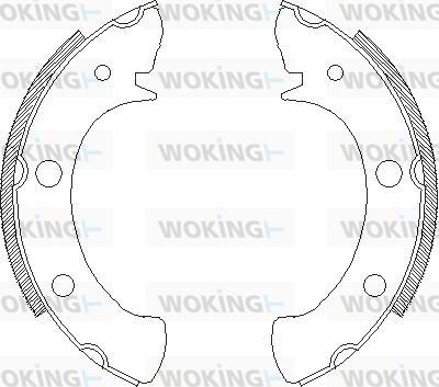 Woking Z4328.00 - Brake Shoe, Drum brakes autospares.lv