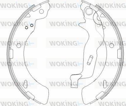 Woking Z4294.00 - Brake Shoe, Drum brakes autospares.lv