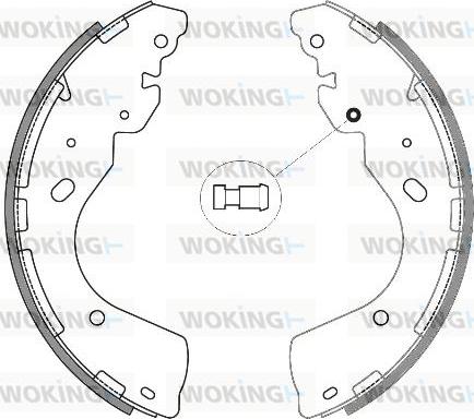 Woking Z4246.00 - Brake Shoe, Drum brakes autospares.lv