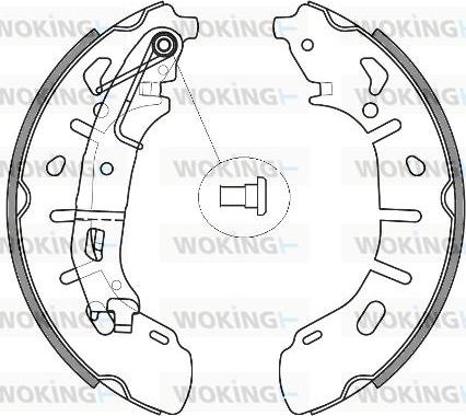 Woking Z4263.00 - Brake Shoe, Drum brakes autospares.lv