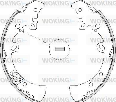 Woking Z4218.00 - Brake Shoe, Drum brakes autospares.lv