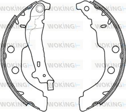 Woking Z4213.00 - Brake Shoe, Drum brakes autospares.lv