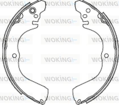 Woking Z4233.00 - Brake Shoe, Drum brakes autospares.lv