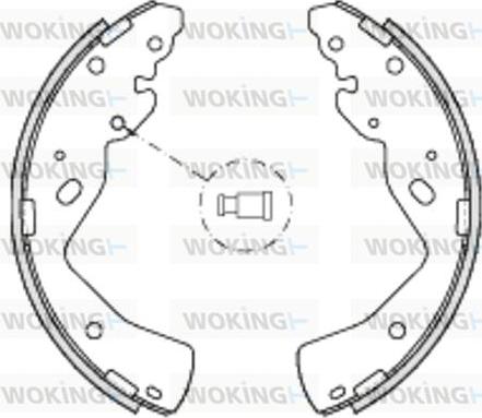 Woking Z4232.00 - Brake Shoe, Drum brakes autospares.lv