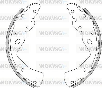 Woking Z4232.01 - Brake Shoe, Drum brakes autospares.lv