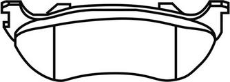 BENDIX 573035 - Brake Pad Set, disc brake autospares.lv