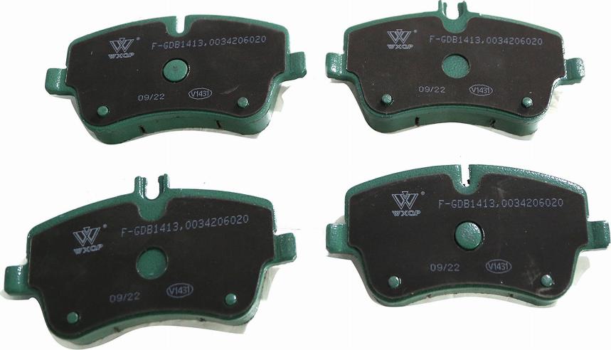 WXQP 140295 - Brake Pad Set, disc brake autospares.lv