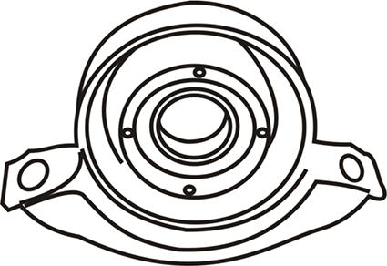 WXQP 160397 - Propshaft centre bearing support autospares.lv