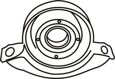 WXQP 160377 - Propshaft centre bearing support autospares.lv