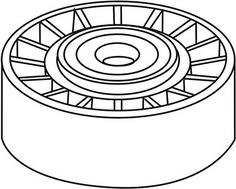 WXQP 111129 - Pulley, v-ribbed belt autospares.lv