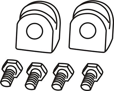 WXQP 180301 - Repair Kit, stabilizer suspension autospares.lv