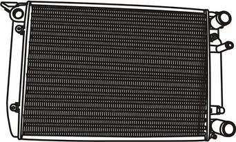 WXQP 420013 - Radiator, engine cooling autospares.lv