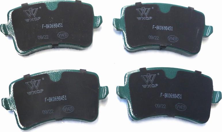 WXQP 340225 - Brake Pad Set, disc brake autospares.lv