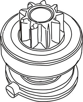 WXQP 352025 - Pinion, bendix, starter autospares.lv