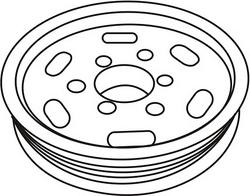 WXQP 361621 - Pulley, power steering pump autospares.lv