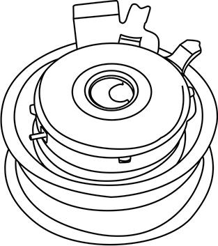 WXQP 311529 - Tensioner Pulley, timing belt autospares.lv
