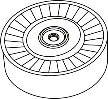 WXQP 311877 - Pulley, v-ribbed belt autospares.lv