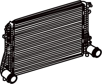 WXQP 321405 - Intercooler, charger autospares.lv