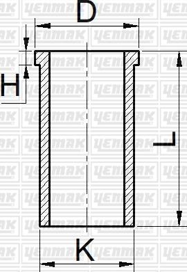 Yenmak 51-65813-000 - Cylinder Sleeve autospares.lv