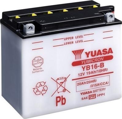Yuasa YB16-B - Starter Battery autospares.lv