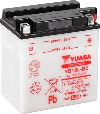 Yuasa YB10L-B2 - Starter Battery autospares.lv