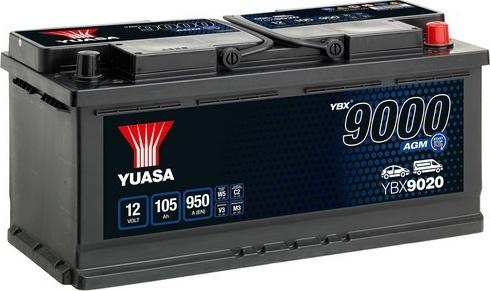Yuasa YBX9020 - Starter Battery autospares.lv