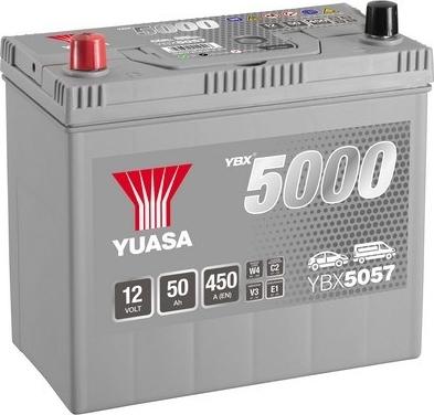 Yuasa YBX5057 - Starter Battery autospares.lv