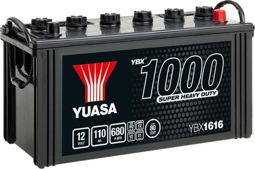 Yuasa YBX1616 - Starter Battery autospares.lv