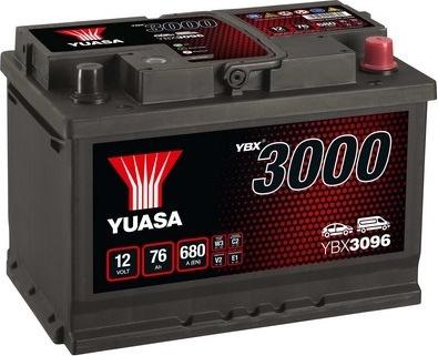 Yuasa YBX3096 - Starter Battery autospares.lv