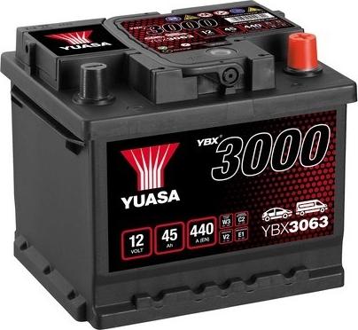 Yuasa YBX3063 - Starter Battery autospares.lv