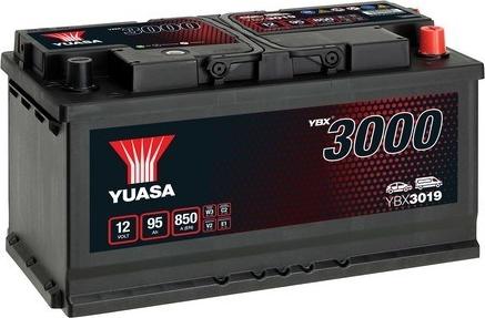 Yuasa YBX3019 - Starter Battery autospares.lv