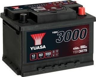 Yuasa YBX3075 - Starter Battery autospares.lv